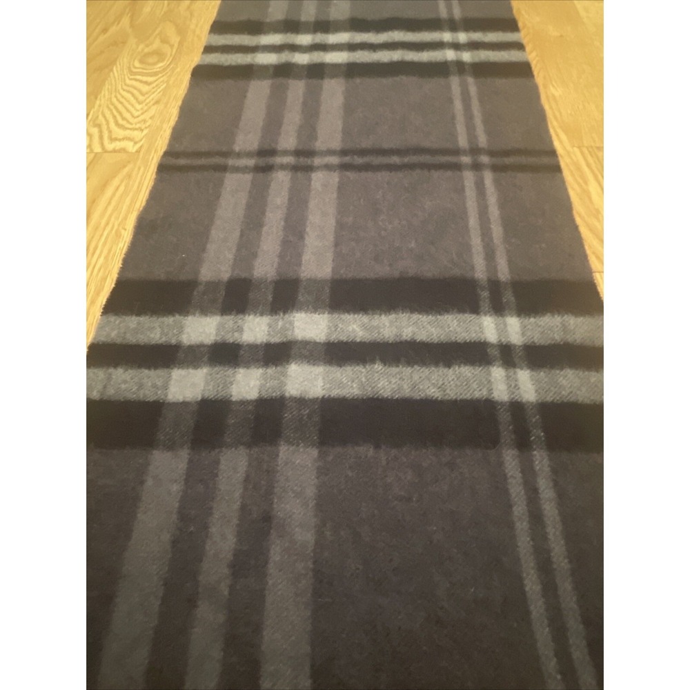 Enzo‎ Mantovani Cashmere Blend Scarf Black Plaid